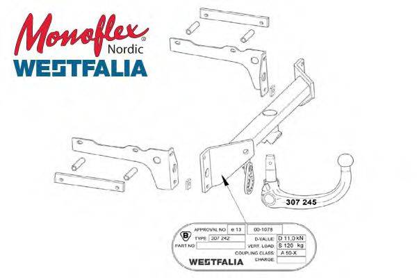 MONOFLEX 307242 Прицепное оборудование