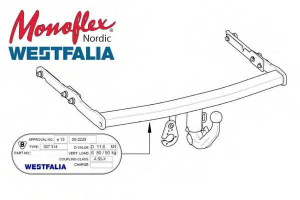 MONOFLEX 307332 Прицепное оборудование
