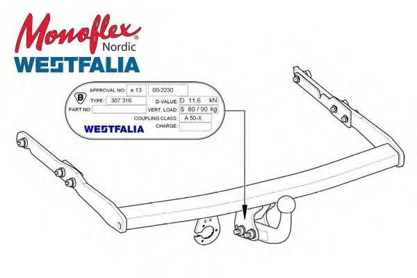MONOFLEX 307403 Прицепное оборудование
