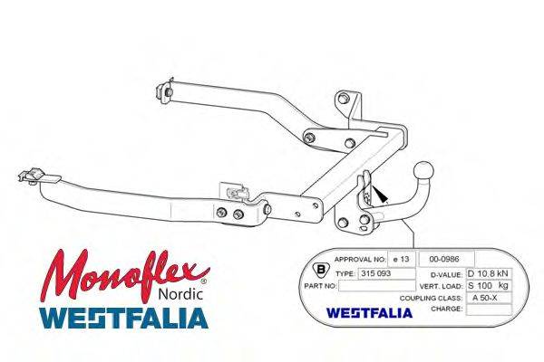 MONOFLEX 315098 Прицепное оборудование