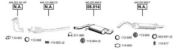ASMET AU061380 Система выпуска ОГ