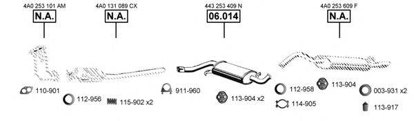 ASMET AU061485 Система выпуска ОГ