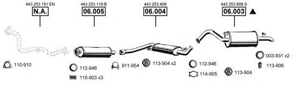 ASMET AU061590 Система выпуска ОГ