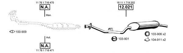 ASMET BM120480 Система выпуска ОГ