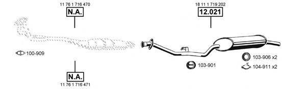 ASMET BM120605 Система выпуска ОГ