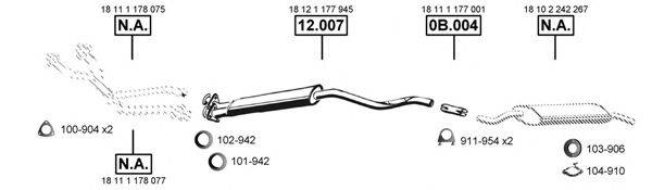 ASMET BM121355 Система выпуска ОГ