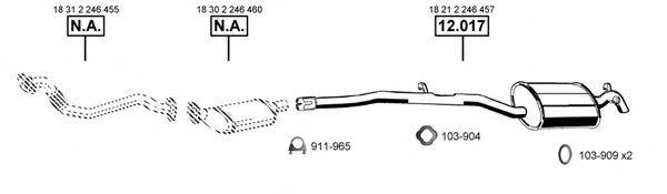 ASMET BM121610 Система выпуска ОГ