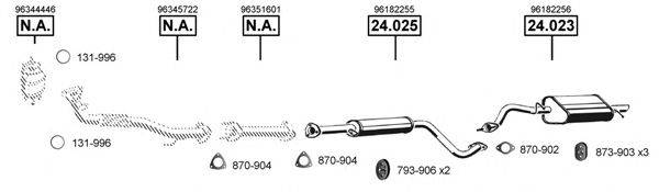 ASMET DE240405 Система выпуска ОГ