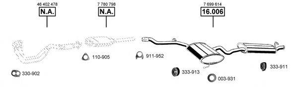 ASMET FI163445 Система выпуска ОГ