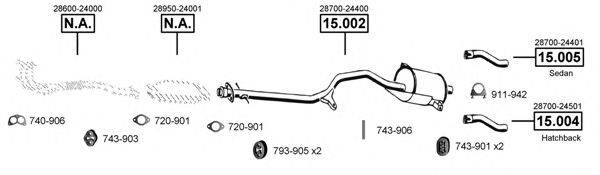 ASMET HY150555 Система выпуска ОГ