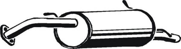 ASMET 11027 Глушитель выхлопных газов конечный