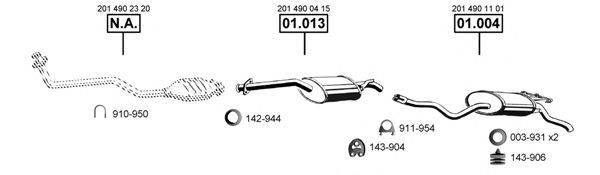 ASMET ME011460 Система выпуска ОГ