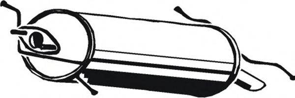 ASMET 11005 Глушитель выхлопных газов конечный