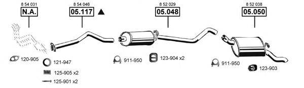 ASMET OP051945 Система выпуска ОГ
