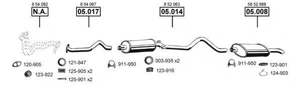 ASMET OP053300 Система выпуска ОГ