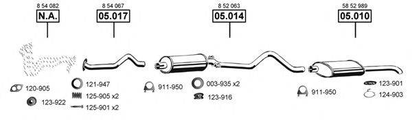 ASMET OP053500 Система выпуска ОГ