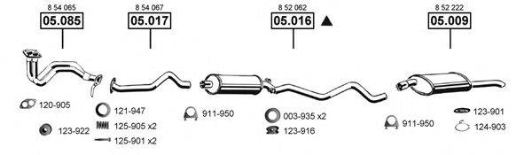 ASMET OP053625 Система выпуска ОГ