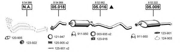 ASMET OP053650 Система выпуска ОГ