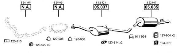 ASMET OP054220 Система выпуска ОГ