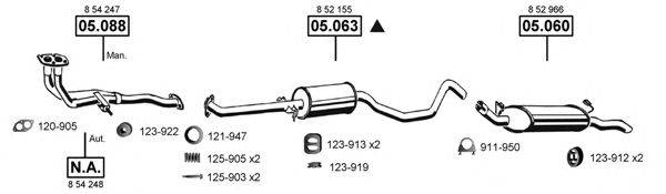 ASMET OP054805 Система выпуска ОГ