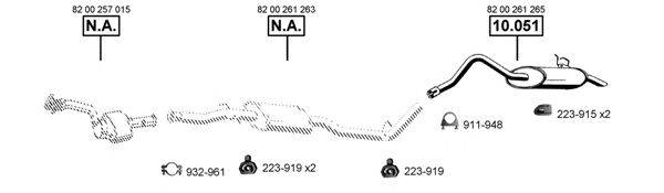 ASMET RE101695 Система выпуска ОГ