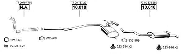 ASMET RE104050 Система выпуска ОГ