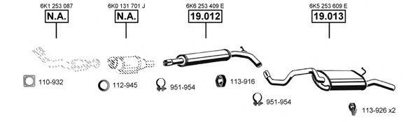 ASMET SE190750 Система выпуска ОГ