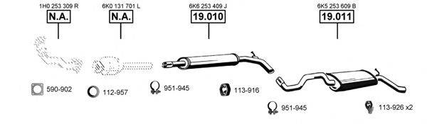ASMET SE190805 Система выпуска ОГ