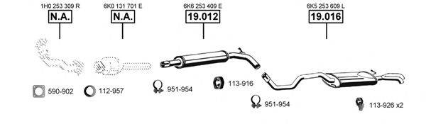 ASMET SE190840 Система выпуска ОГ