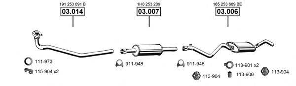 ASMET VA033245 Система выпуска ОГ