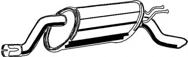 ASMET 16079 Глушитель выхлопных газов конечный