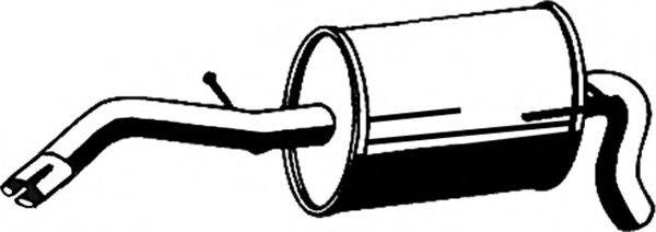 ASMET 19026 Глушитель выхлопных газов конечный