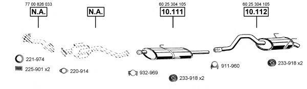 ASMET RE100950 Система выпуска ОГ