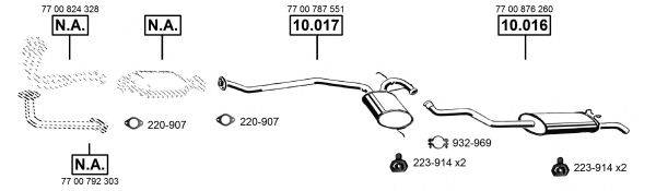 ASMET RE103950 Система выпуска ОГ