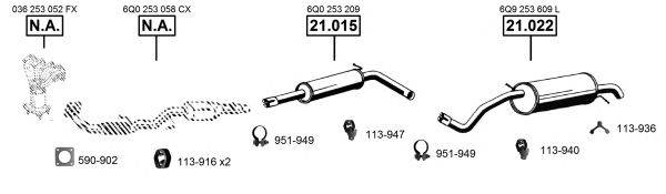 ASMET SK210420 Система выпуска ОГ