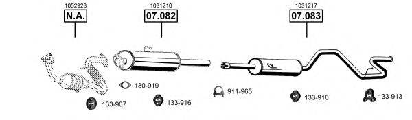 ASMET FO075295 Система выпуска ОГ