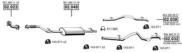 ASMET ME012480 Система выпуска ОГ