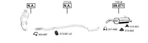 ASMET CI090880 Система выпуска ОГ
