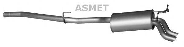 ASMET 01075 Глушитель выхлопных газов конечный