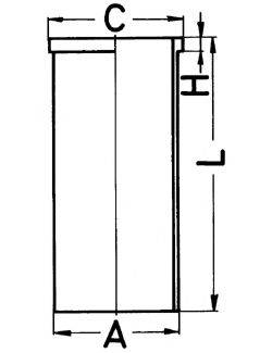 KOLBENSCHMIDT 89342190 Гильза цилиндра