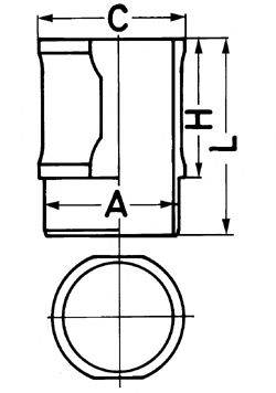 KOLBENSCHMIDT 88592110 Гильза цилиндра