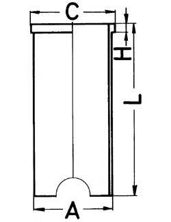 KOLBENSCHMIDT 89163190 Гильза цилиндра