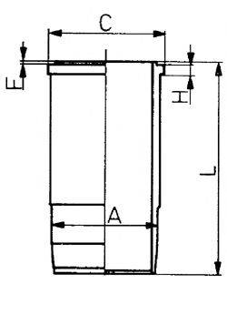 KOLBENSCHMIDT 89588110 Гильза цилиндра