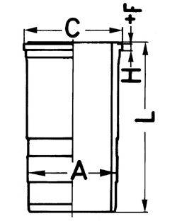 KOLBENSCHMIDT 89563110 Гильза цилиндра