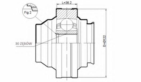 STATIM CW044 Шарнирный комплект, приводной вал