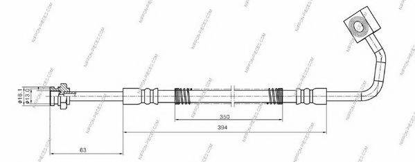 NPS K370A08 Тормозной шланг