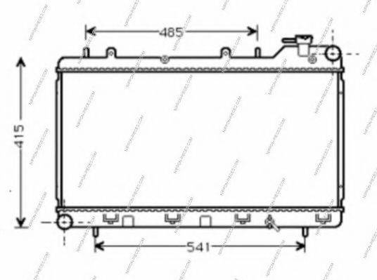 NPS S156U11 Радиатор, охлаждение двигателя