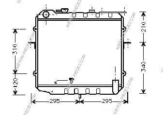 NPS K156A10 Радиатор, охлаждение двигателя