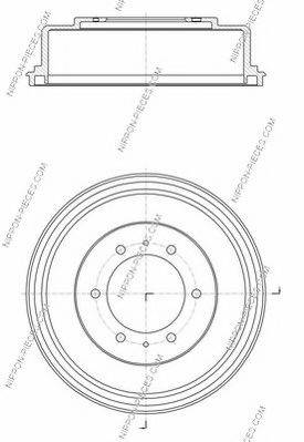NPS M340I04 Тормозной барабан