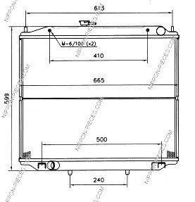 NPS N156N90 Радиатор, охлаждение двигателя